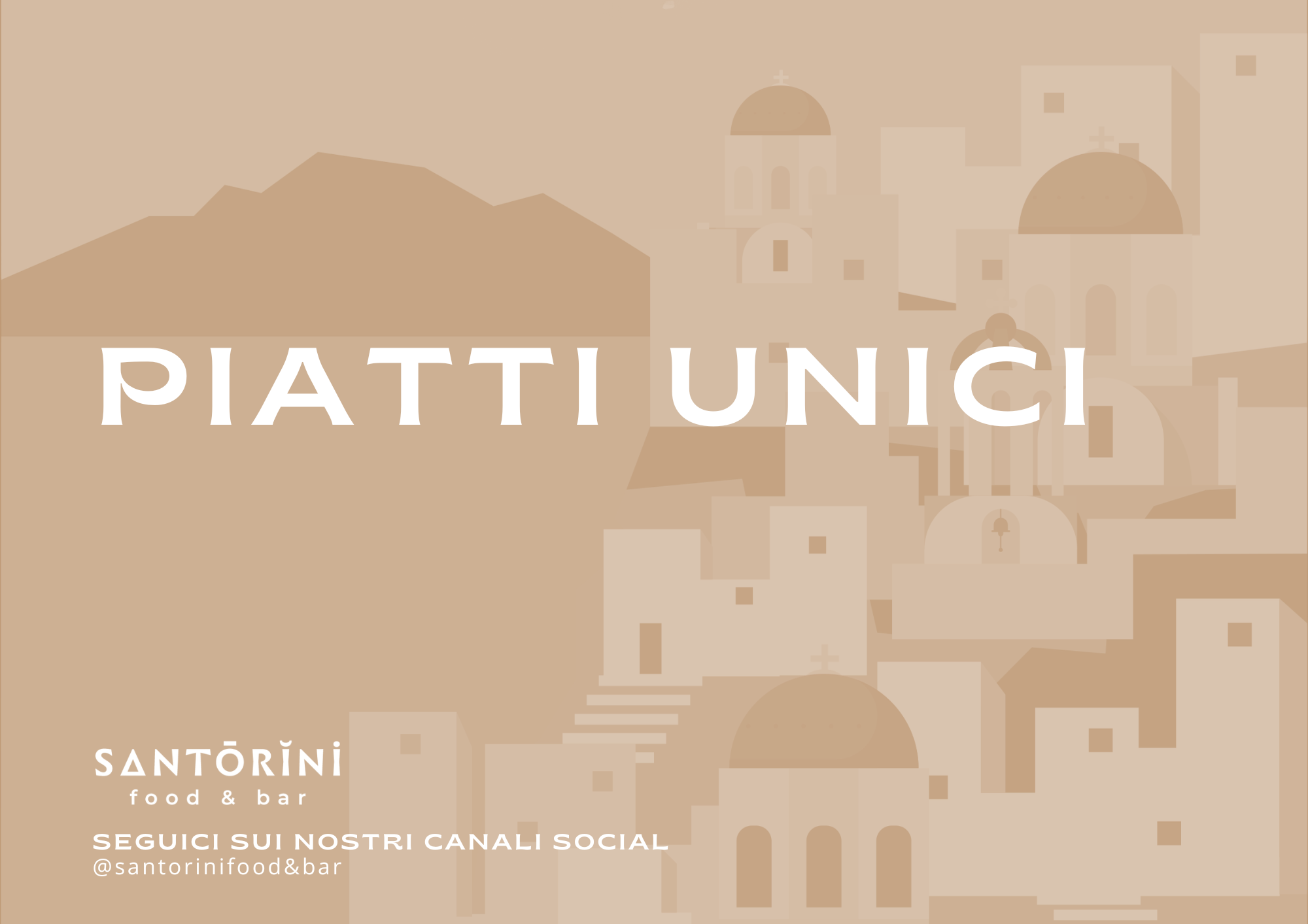 PIATTI UNICI